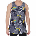 Illusion Toucan Print Men's Velvet Tank Top