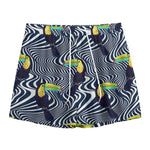 Illusion Toucan Print Mesh Shorts