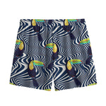 Illusion Toucan Print Mesh Shorts