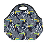 Illusion Toucan Print Neoprene Lunch Bag