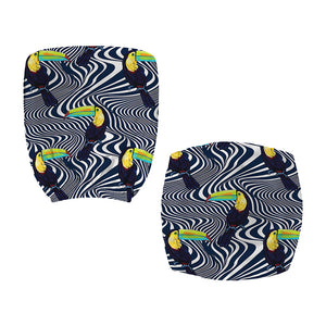 Illusion Toucan Print Office Chair Cover