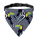 Illusion Toucan Print Over The Collar Dog Bandana