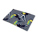 Illusion Toucan Print Pet Cooling Mat Cover
