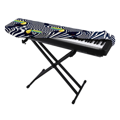 Illusion Toucan Print Piano Keyboard Cover
