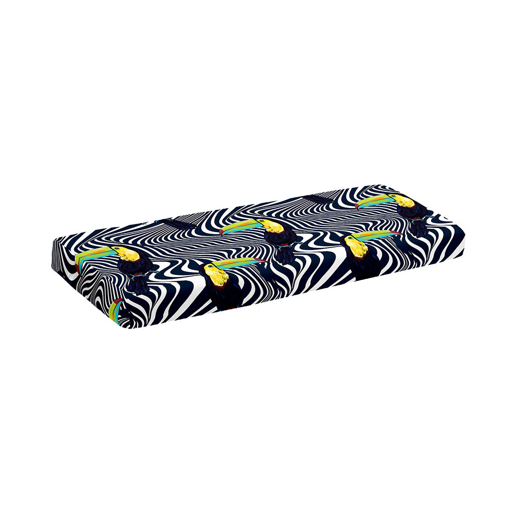Illusion Toucan Print Piano Keyboard Cover