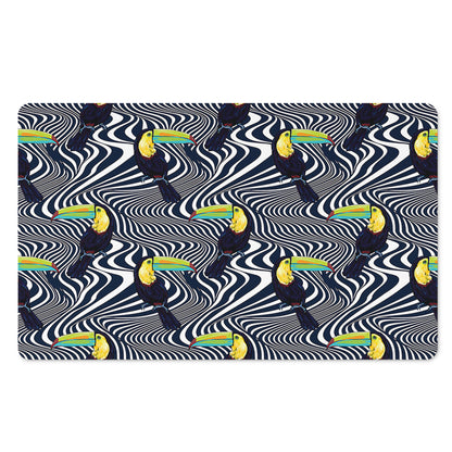 Illusion Toucan Print Polyester Doormat
