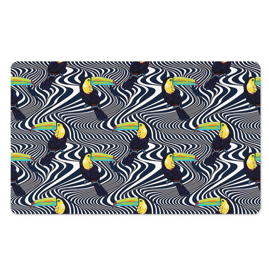 Illusion Toucan Print Polyester Doormat