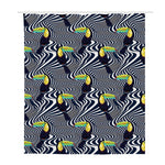 Illusion Toucan Print Polyester Shower Curtain