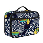 Illusion Toucan Print Portable Lunch Bag