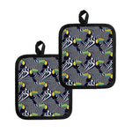 Illusion Toucan Print Pot Holders