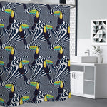 Illusion Toucan Print Premium Shower Curtain