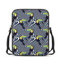 Illusion Toucan Print Rectangular Crossbody Bag