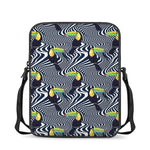 Illusion Toucan Print Rectangular Crossbody Bag