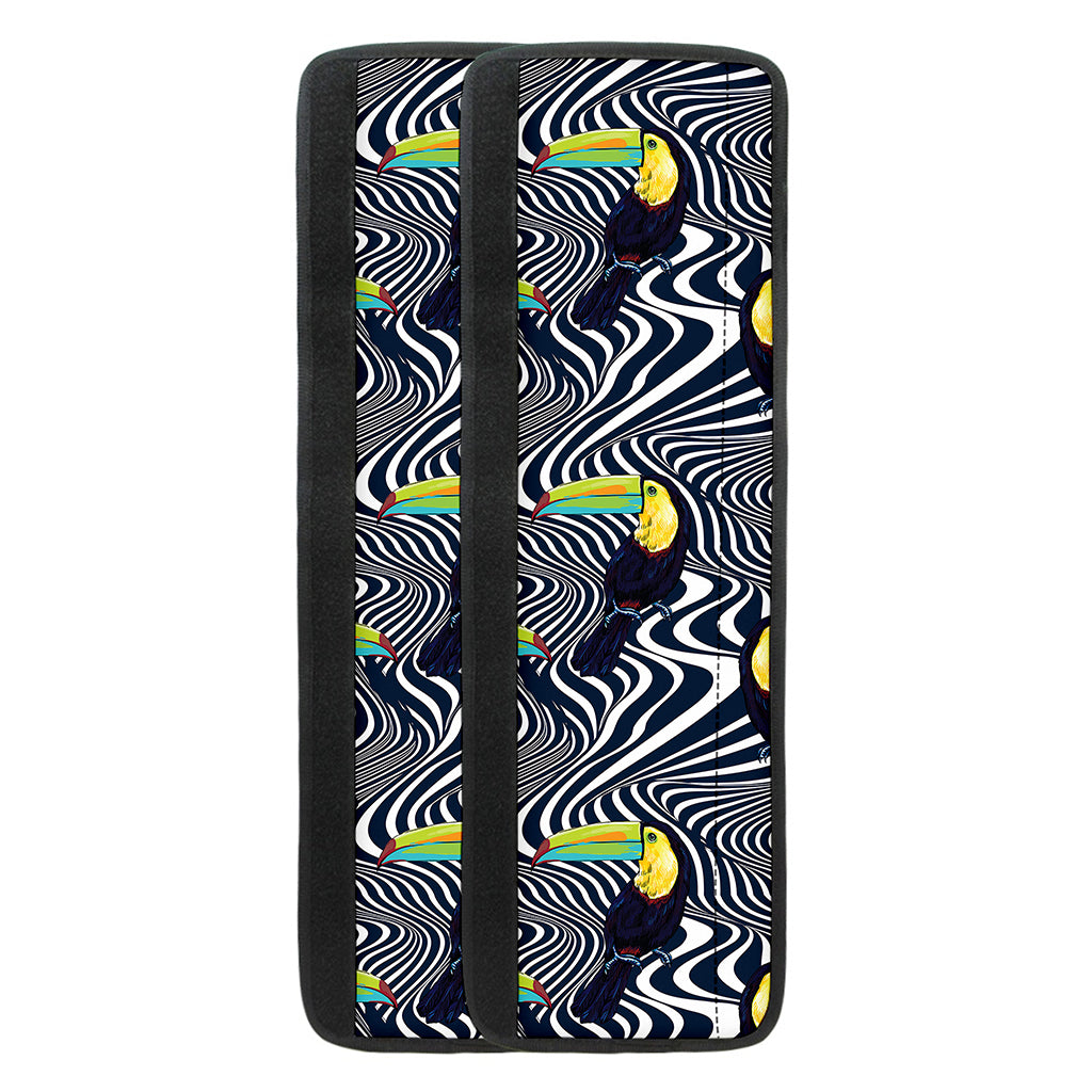 Illusion Toucan Print Refrigerator Handle Covers