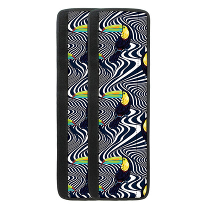 Illusion Toucan Print Refrigerator Handle Covers