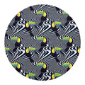 Illusion Toucan Print Round Blanket
