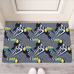 Illusion Toucan Print Rubber Doormat