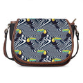 Illusion Toucan Print Saddle Bag