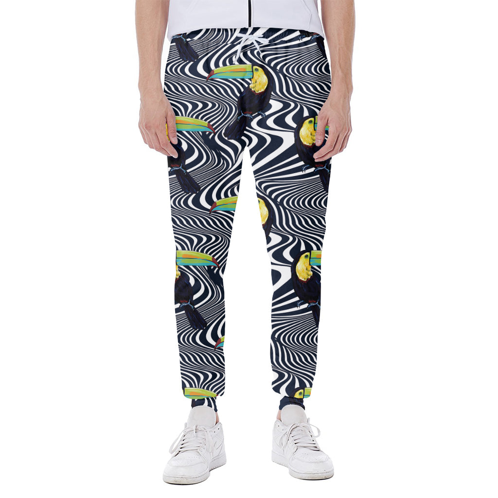 Illusion Toucan Print Scuba Joggers