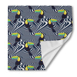 Illusion Toucan Print Silk Bandana