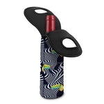 Illusion Toucan Print Single Neoprene Wine Tote