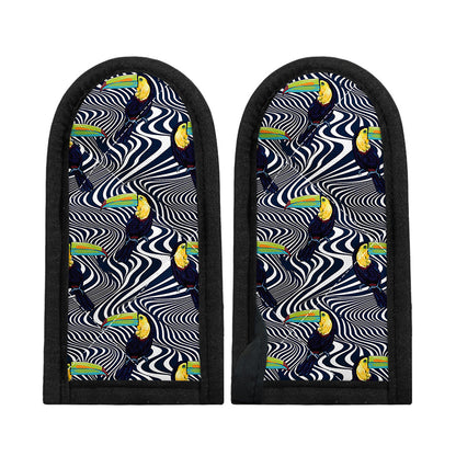 Illusion Toucan Print Skillet Handle Cover