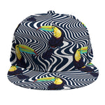 Illusion Toucan Print Snapback Cap
