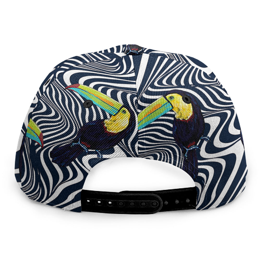 Illusion Toucan Print Snapback Cap