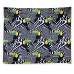 Illusion Toucan Print Tapestry