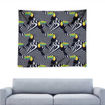 Illusion Toucan Print Tapestry