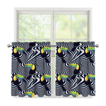 Illusion Toucan Print Tier Curtains
