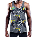 Illusion Toucan Print Men's Workout Tank Top