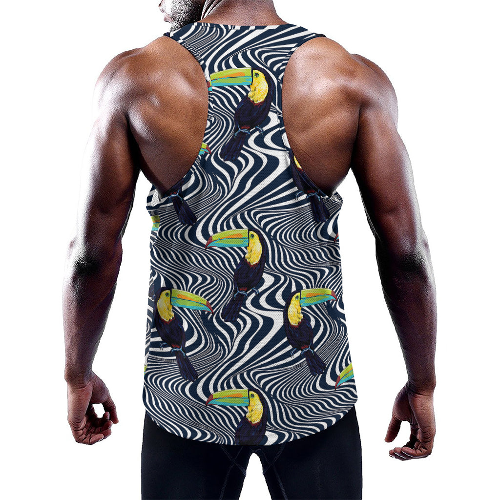 Illusion Toucan Print Training Tank Top