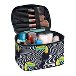 Illusion Toucan Print Travel Makeup Bag