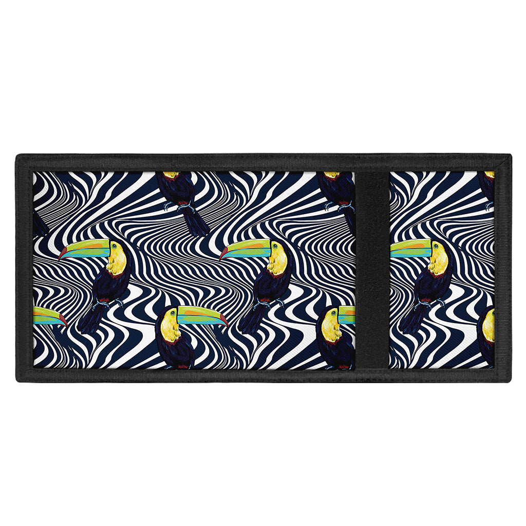 Illusion Toucan Print Trifold Wallet