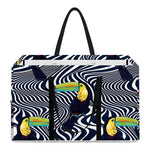 Illusion Toucan Print Utility Tote Bag