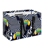 Illusion Toucan Print Utility Tote Bag