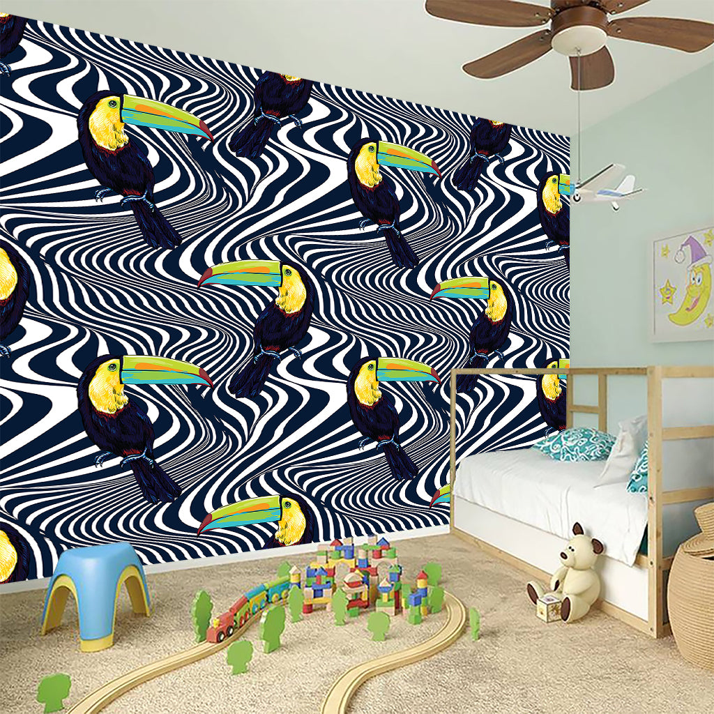 Illusion Toucan Print Wall Sticker