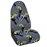 Illusion Toucan Print Waterproof Car Seat Cover
