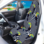 Illusion Toucan Print Waterproof Car Seat Cover