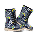 Illusion Toucan Print Winter Boots