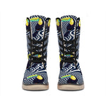 Illusion Toucan Print Winter Boots