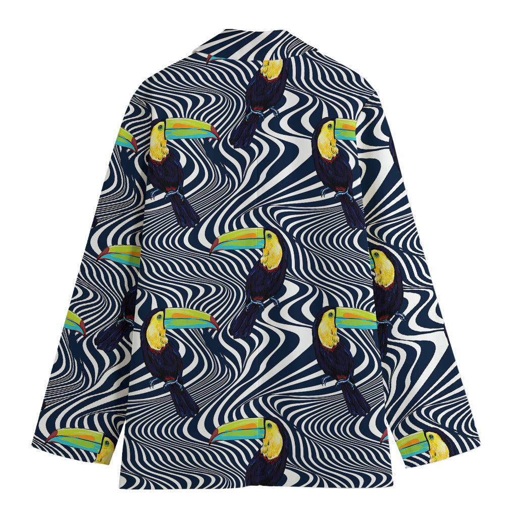 Illusion Toucan Print Women's Blazer