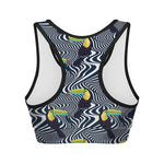 Illusion Toucan Print Women's Sports Bra
