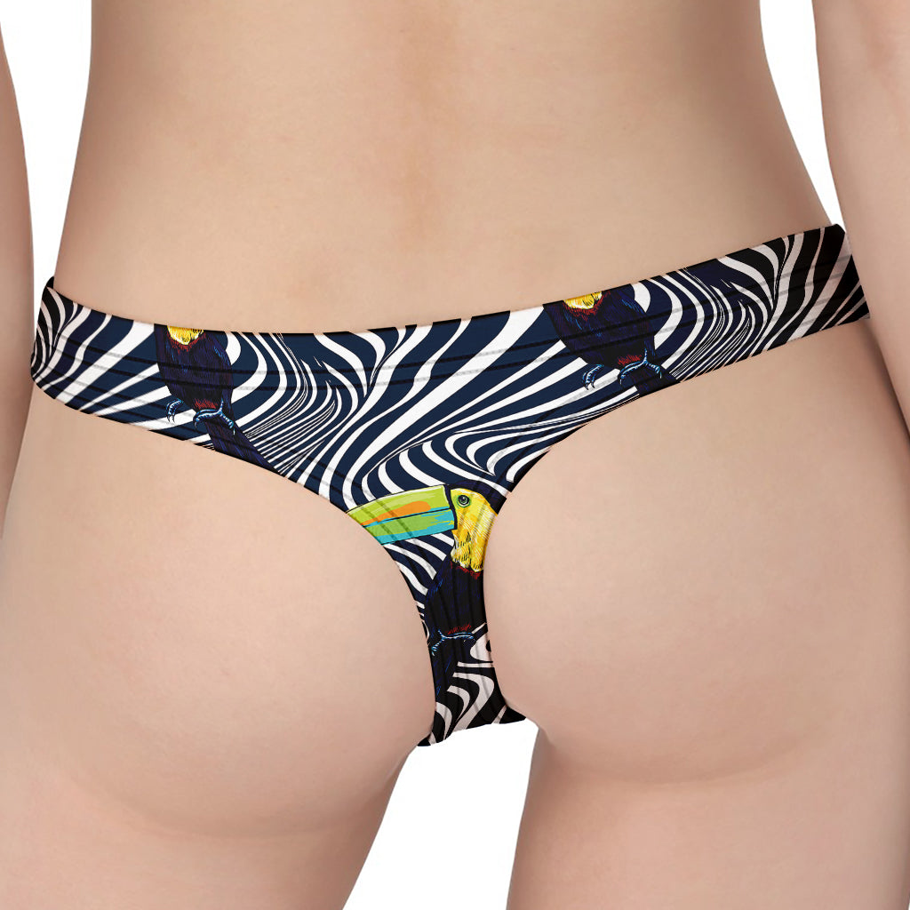 Illusion Toucan Print Women's Thong