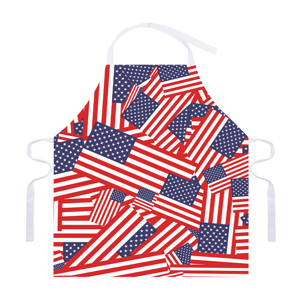 Independence Day USA Flag Pattern Print Adjustable Apron