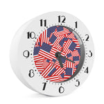 Independence Day USA Flag Pattern Print Alarm Clock