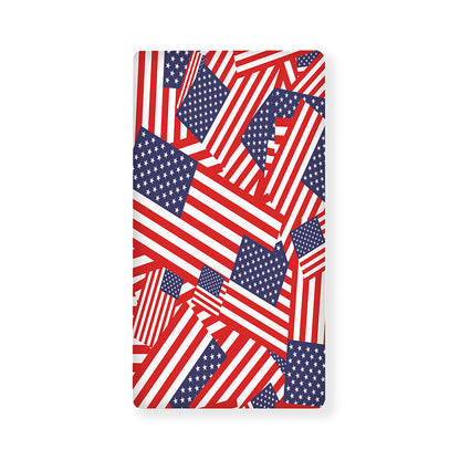 Independence Day USA Flag Pattern Print Baby Crib Sheet