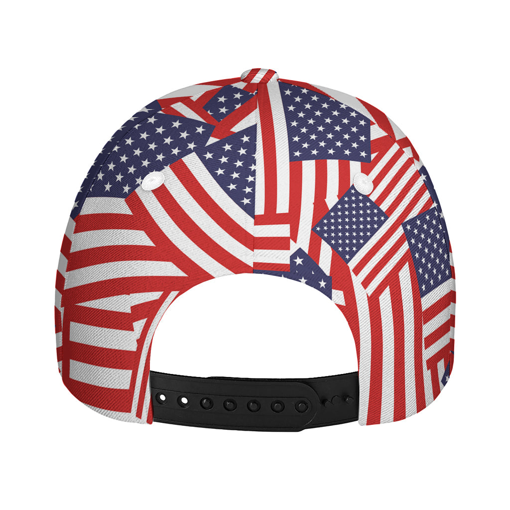 Independence Day USA Flag Pattern Print Baseball Cap