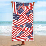 Independence Day USA Flag Pattern Print Beach Towel